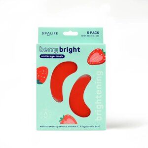 SpaLife Berry Bright, Brightening Undereye Masks 8 Pairs